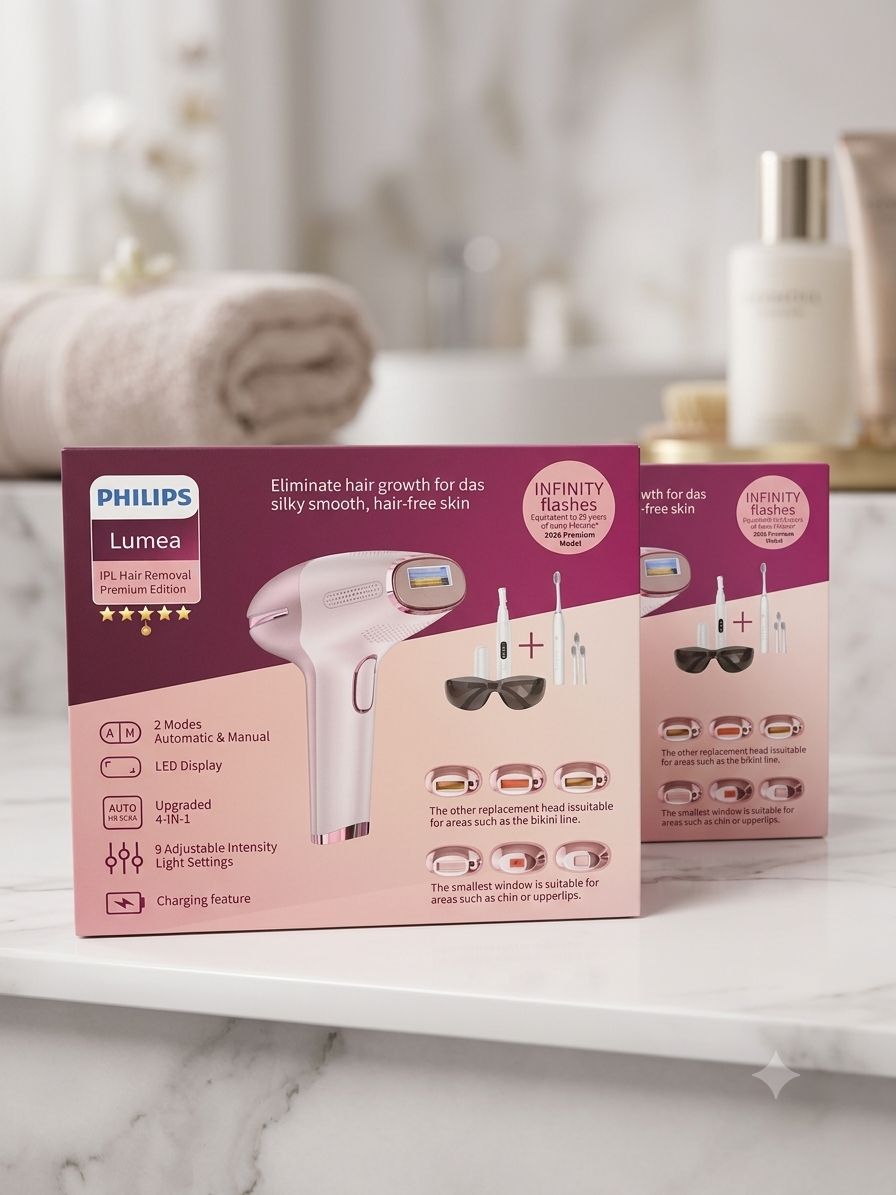 Philips Lumea IPL Premium Edition 2026 tüy alma cihazı kutu